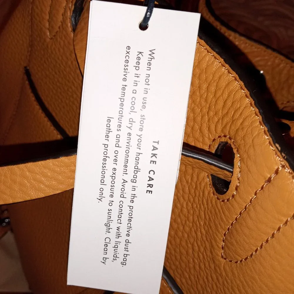 Rebecca Minkoff Brown Leather Drawstring Backpack
